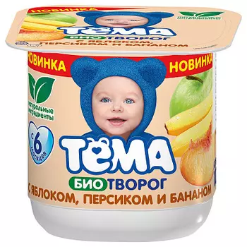 БЗМЖ ТЕМА ТВОРОГ ЯБЛ ПЕР БАН 100г