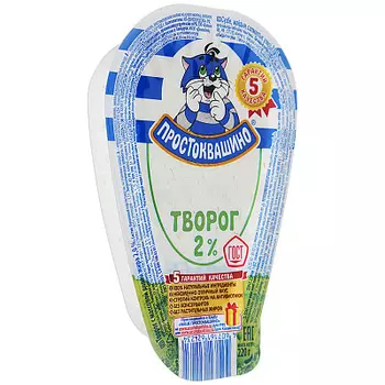 БЗМЖ Творог 2% Простоквашино