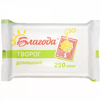 БЗМЖ Творог Домашний 5% 250г Благода