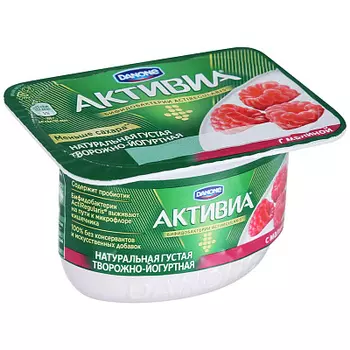 БЗМЖ Творог малина Активиа Danone