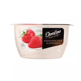 БЗМЖ Творожный Клубника 56% Danissimo