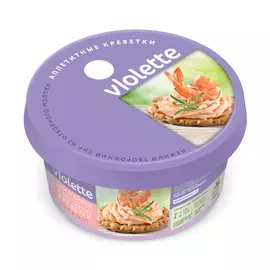 БЗМЖ Творожный сыр с креветками 140г Виолетта