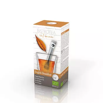Чай черный цейлонский Английский завтрак в стиках для разовой заварки Bistrotea