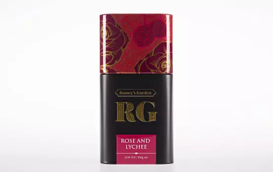 Чай черный цейлонский листовой c кусочками личи/яблоко/лепестки роз Ramey's Garden