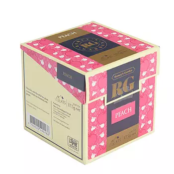 Чай черный цейлонский пакетированный с кусочками персика R.G.