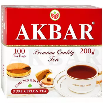Чай черный Limited Edition 100пак 200г AKBAR