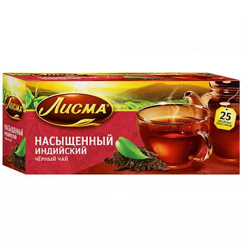 Чай черный Лисма Насыщенный 25 пакетиков