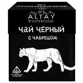 Чай чёрный с чабрецом 15 пирамидок 30г ALTAY SUPERFOOD