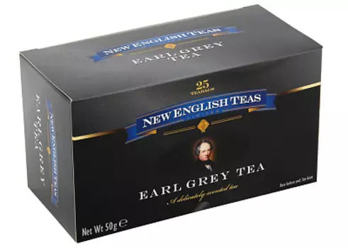 Чай Earl grey tea черный в пакетиках New English tea