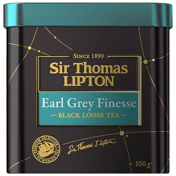 Чай листовой черный ароматизированный SIR THOMAS LIPTON EARL GREY FINESSE