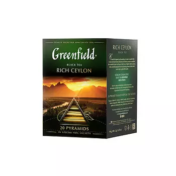 Чай рич цейлон 20 пирамидок Greenfield