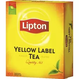 Чай Yellow Label 100 пакетиков Lipton