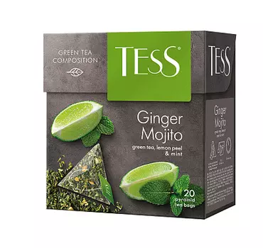 Чай зеленый Ginger Mojito 20 пирамидок Tess