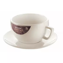 Чашка для завтрака Tescoma CREMA с блюдцем