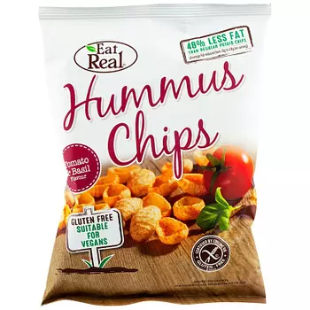Чипсы из нута Eat Real со вкусом томата и базилика