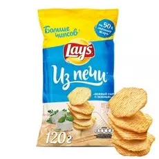 Чипсы Из Печи Нежный Сыр/Зелень Lays
