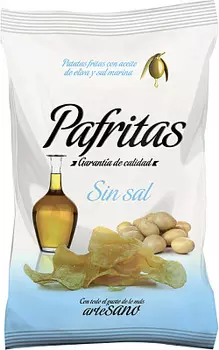 Чипсы картофельные без соли Pafritas