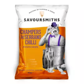 Чипсы картофельные со вкусом шампанского и перца чили Savoursmiths