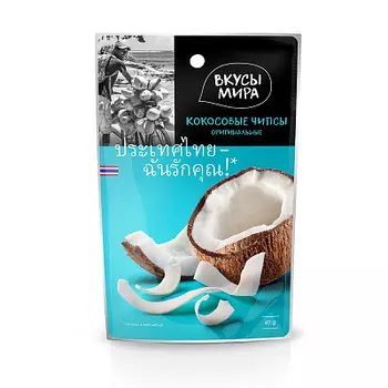 Чипсы кокосовые оригинальные Вкусы Мира