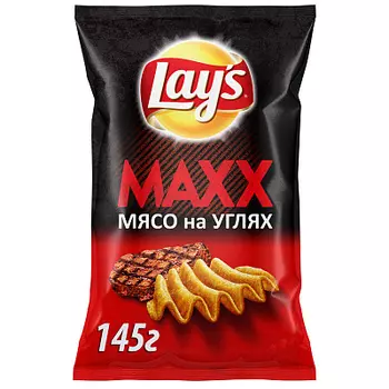 Чипсы "Lays-Махх" мясо на углях