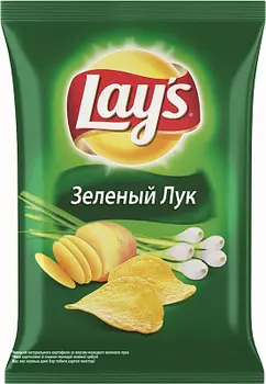 Чипсы "Lays" зелёный лук