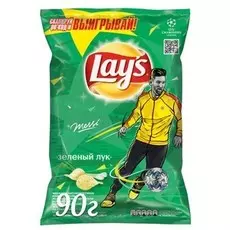 Чипсы Молодой зеленый лук Lays мал.