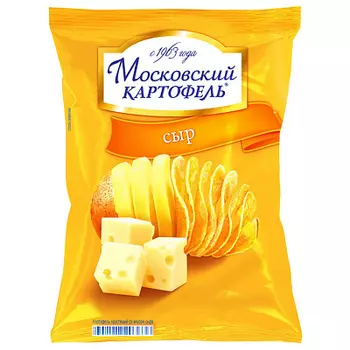 Чипсы с сыром 70г Картоф.Московский
