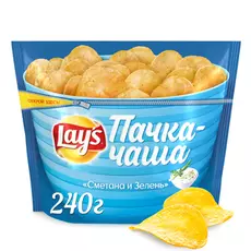 Чипсы вкус сметаны и зелени Lay's