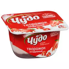 Десерт творожный "Чудо" клубника/земляника