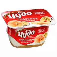 Десерт творожный "Чудо" персик/маракуйя