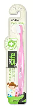 Детская зубная щетка с ионами серебра №2 от 4 до 6 лет KIDS SAFELION