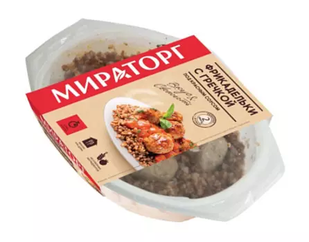 Фрикадельки с гречкой под красным соусом 260г Мираторг