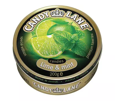 Фруктовые леденцы лайм и мята Candy Lane