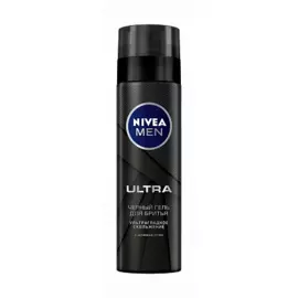 Гель черный для бритья Ultra Nivea