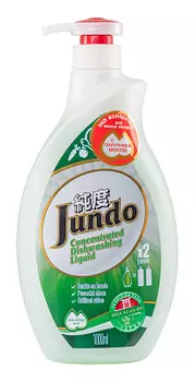 Гель с гиалуновой кислотой для мытья посуды концентрированный Green tea with Mint Jundo