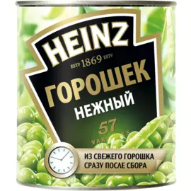 Горошек зеленый Нежный 390г Heinz