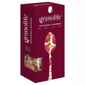 Гранола Клубника-малина 400г granolife