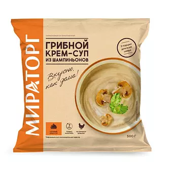 Грибной крем-суп из шампиньонов 500г Мираторг
