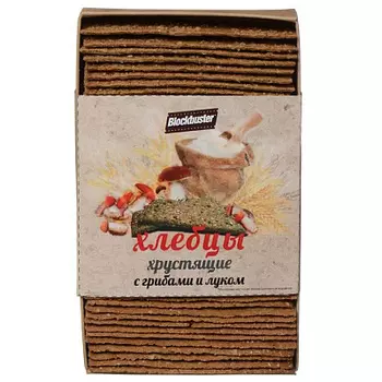 Хлебцы хрустящие с грибами и луком BLOCKBUSTER