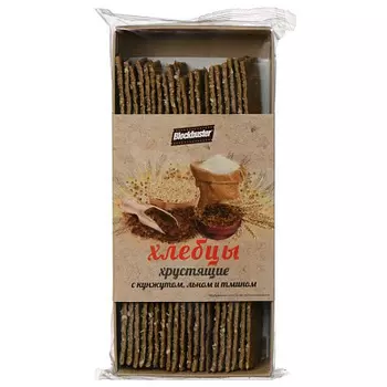 Хлебцы кунжут/лён/тмин BLOCKBUSTER