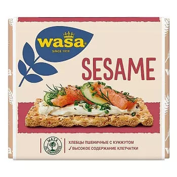 Хлебцы пшеничные с кунжутом 200г WASA