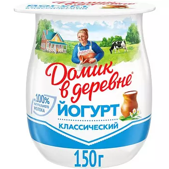 Йогурт "Домик в деревне" натуральный 3.7%