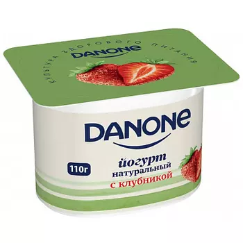 Йогурт клубничный 2.9% Danone