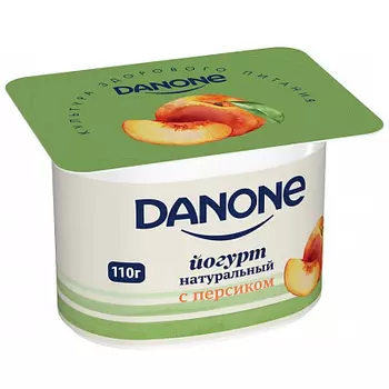 Йогурт персиковый 2.9% Danone