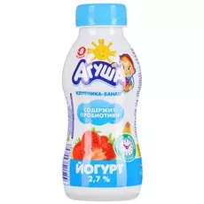 Йогурт питьевой "Агуша" клубника/банан