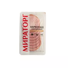 Карбонад из свинины нарезка 150г Мираторг