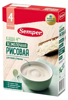 Каша сухая безмолочная рисовая Semper