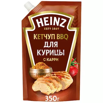 Кетчуп для курицы BBQ 350г Heinz