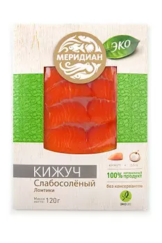 Кижуч ломтики слабосоленая Меридиан Эко