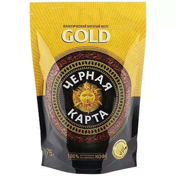 Кофе Gold растворимый 75г Черная Карта